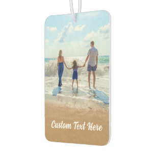 Personalized Your Photo Air Freshener Custom Text