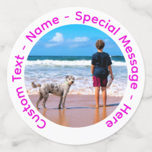 Personalized Your Photo and Custom Text Confetti