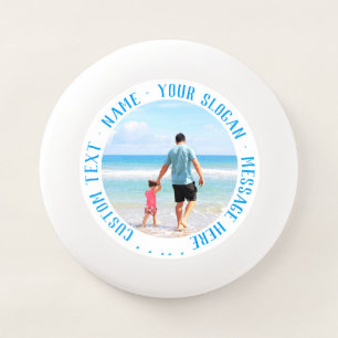 Personalized Your Photo and Custom Text Frisbee
