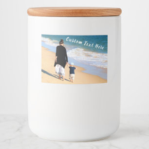 Personalized Your Photo and Custom Text Label