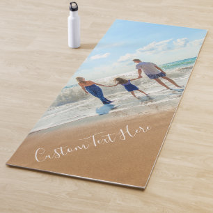 Personalized Your Photo and Custom Text Yoga Mat