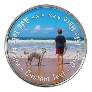 Personalized Your Photo and Text Golf Ball Marker