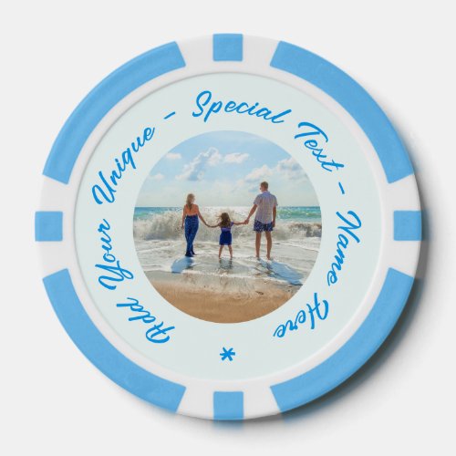 Personalized Your Photo and Text Poker Chips