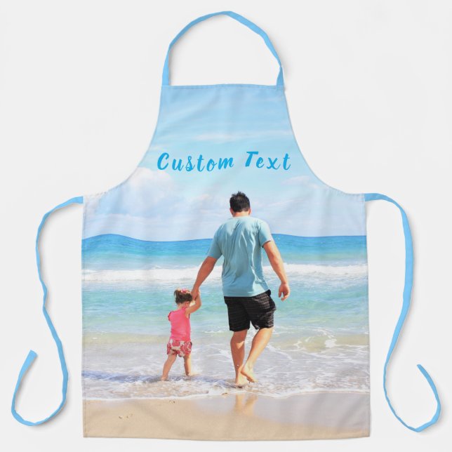Personalized Your Photo Apron with Custom Text (Front)