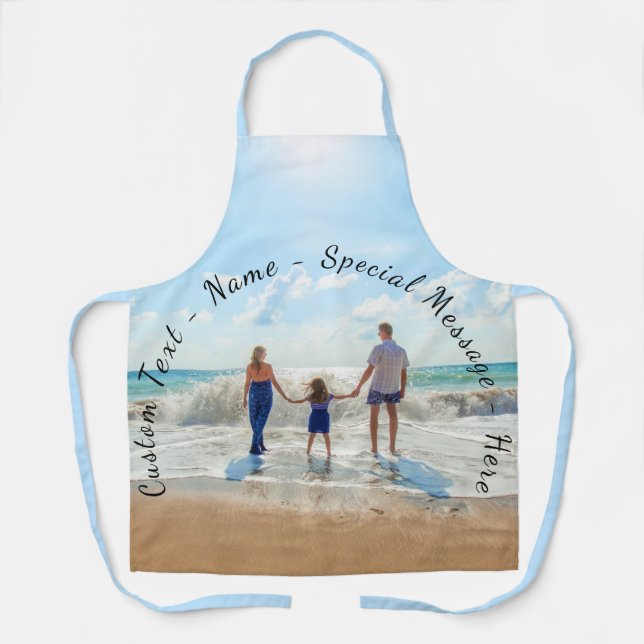 Personalized Your Photo Apron with Custom Text (Front)