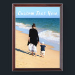 Personalized Your Photo Award Plaque Custom Text<br><div class="desc">Custom Photo and Text Award Plaques - Your Own Design - Special - Personalized Family / Friends or Personal Plaque Gift - Add Your Text and Photo - Resize and move or remove and add elements / image with Customization tool. Choose fonts / size / color ! You can transfer...</div>