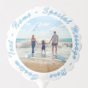 Personalized Your Photo Balloon with Custom Text