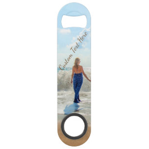 Personalized Your Photo Bar Key with Custom Text