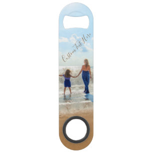 Personalized Your Photo Bar Key with Custom Text