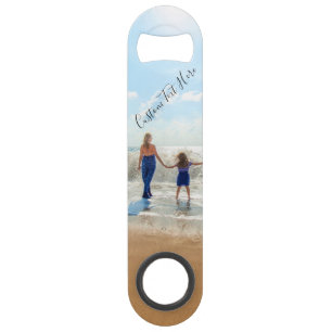 Personalized Your Photo Bar Key with Custom Text