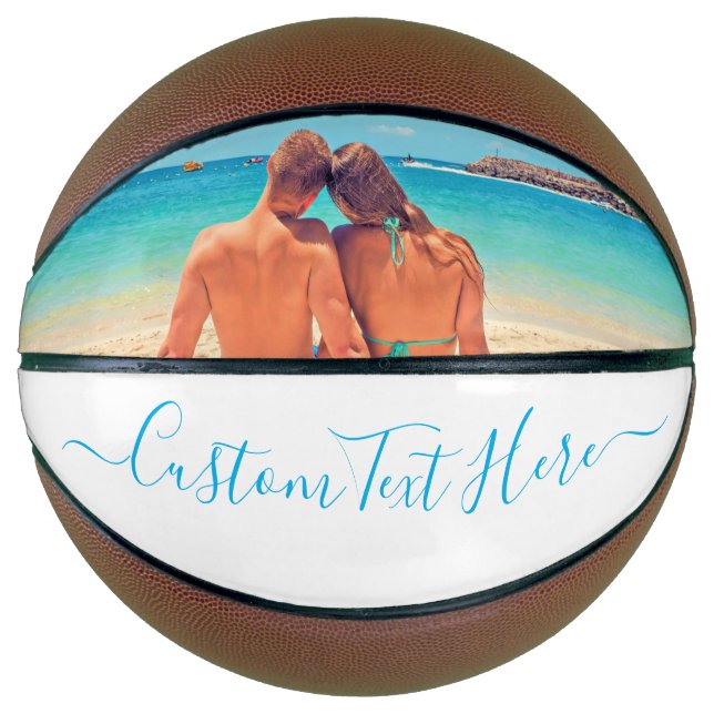 Personalized Your Photo Basketball and Custom Text (Front)