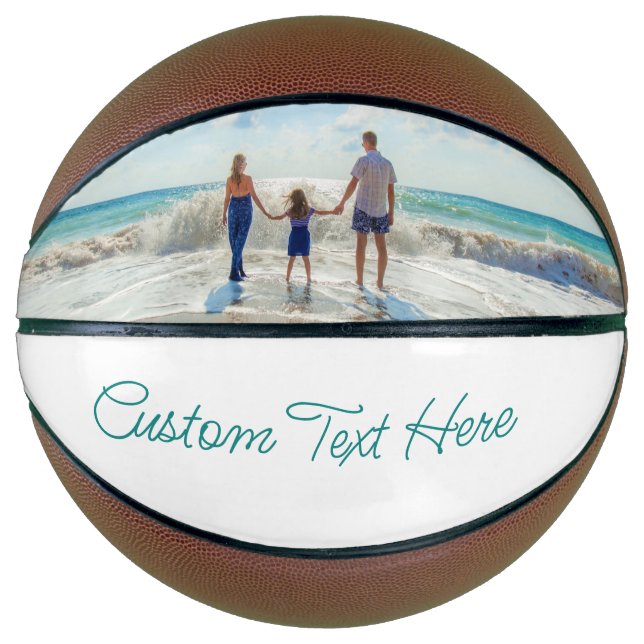 Personalized Your Photo Basketball and Custom Text (Front)