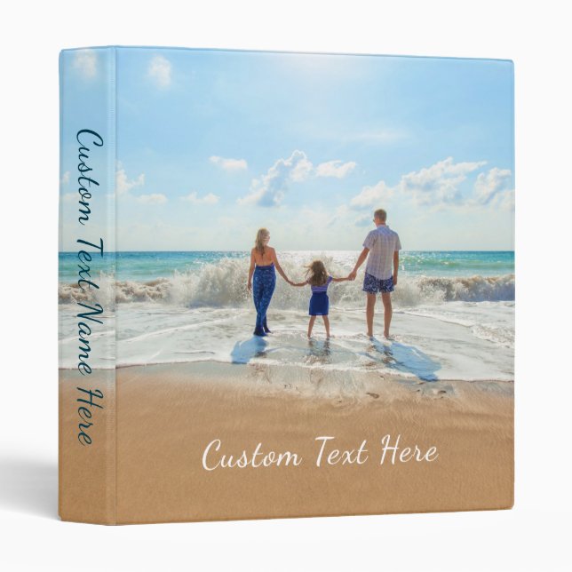 Personalized Your Photo Binder Custom Text Name (Front/Spine)