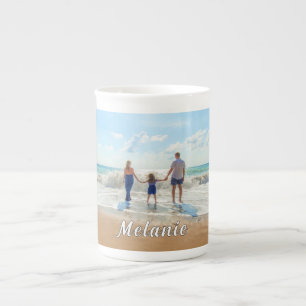 Personalized Your Photo Bone China Mug Custom Name