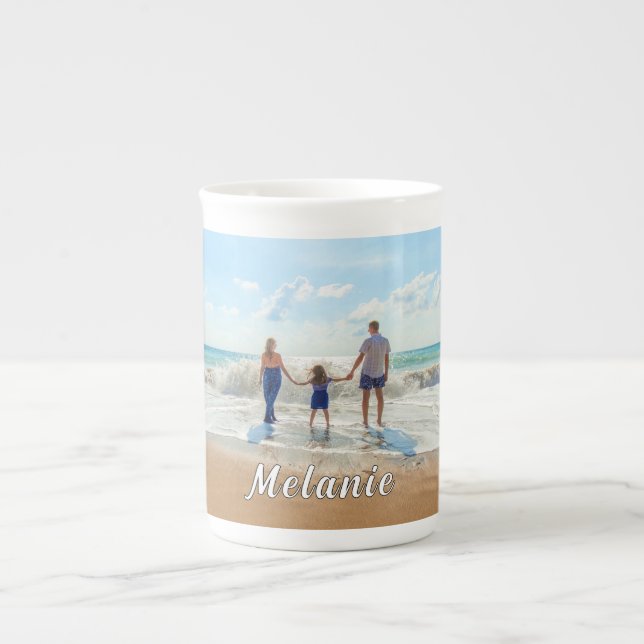 Personalized Your Photo Bone China Mug Custom Name (Front)