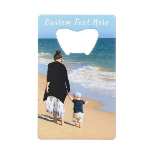 Personalized Your Photo Bottle Opener Custom Text