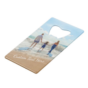Personalized Your Photo Bottle Opener Custom Text 