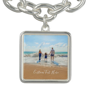 Personalized Your Photo Bracelet with Custom Text