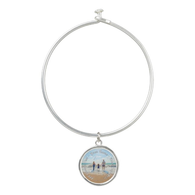 Personalized Your Photo Bracelet with Custom Text (Front)