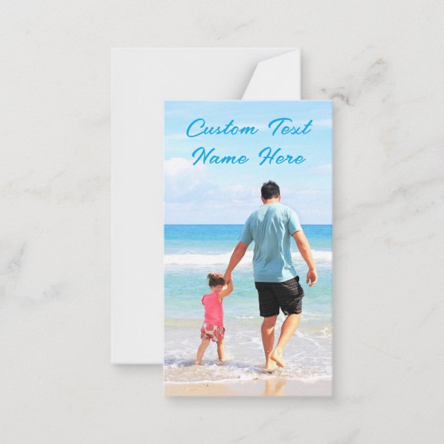 Personalized Your Photo Card with Custom Text (Front)