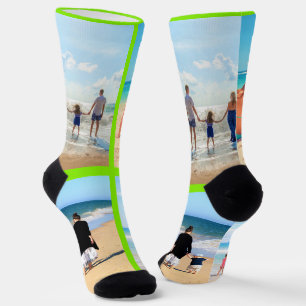 Personalized Your Photo Collage Socks Custom Color