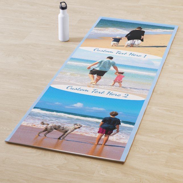 Personalized Your Photo Collage Yoga Mat with Tex (In Situ)