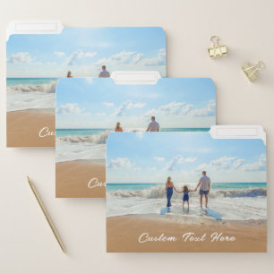 Personalized Your Photo Custom Text File Folders