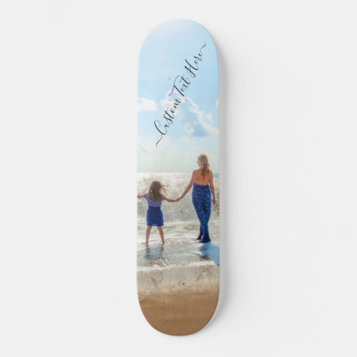 Personalized Your Photo Custom Text Skateboard
