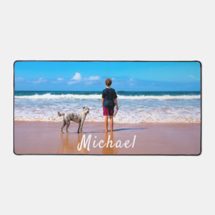Personalized Your Photo Desk Mat with Custom Name