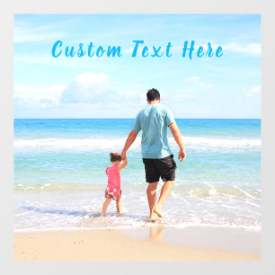 Personalized Your Photo Floor Decals Custom Text