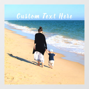 Personalized Your Photo Floor Decals Custom Text