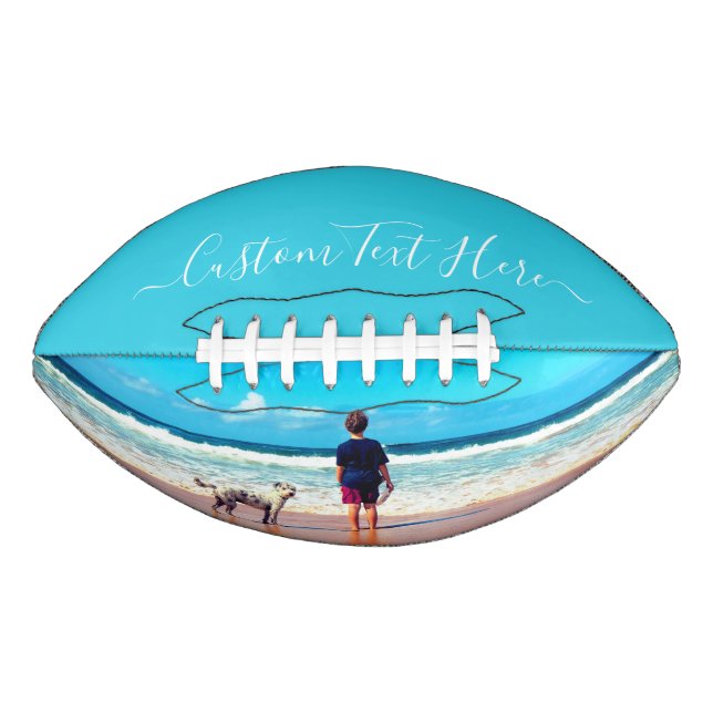 Personalized Your Photo Football with Custom Text (Front)
