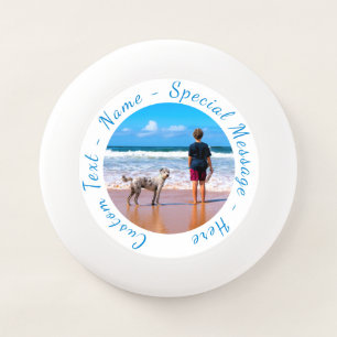 Personalized Your Photo Frisbee with Custom Text