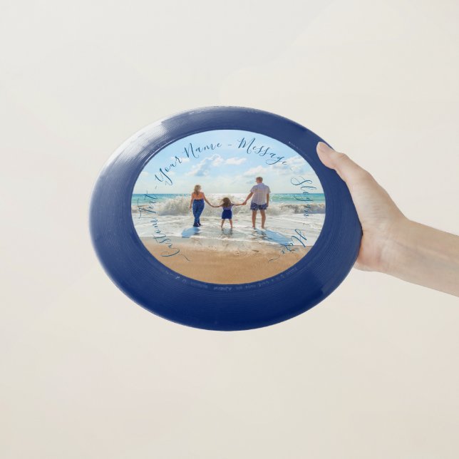 Personalized Your Photo Frisbee with Custom Text (In Hand)