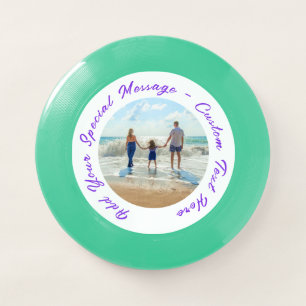 Personalized Your Photo Frisbee with Custom Text