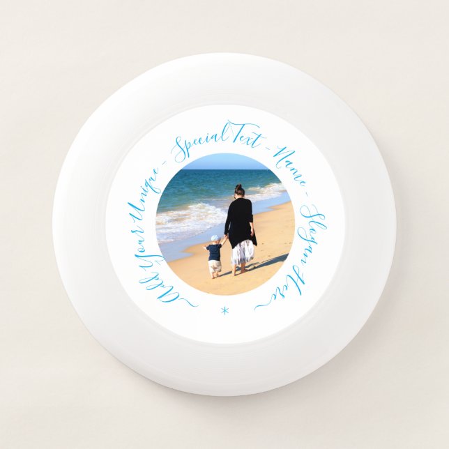 Personalized Your Photo Frisbee with Custom Text (Front)
