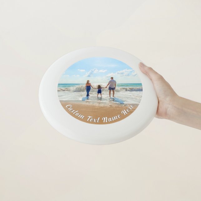 Personalized Your Photo Frisbee with Custom Text (In Hand)