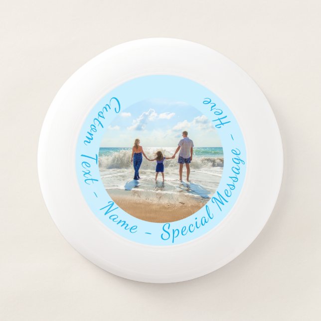 Personalized Your Photo Frisbee with Custom Text (Front)