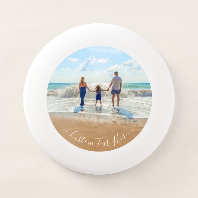 Personalized Your Photo Frisbee with Custom Text (Front)