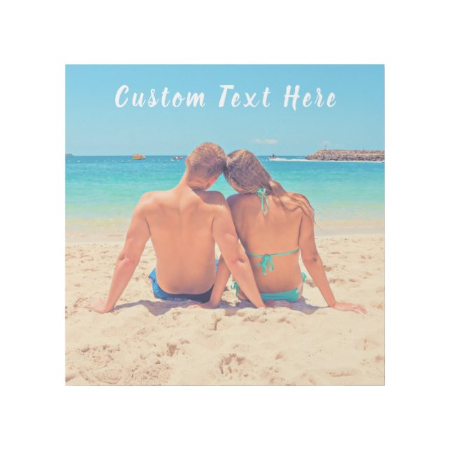 Personalized Your Photo Gallery Wrap Custom Text (Front)