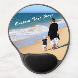 Personalized Your Photo Gel Mouse Pad Custom Text