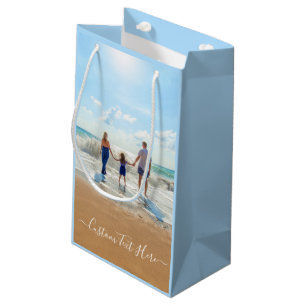 Personalized Your Photo Gift Bag with Custom Text