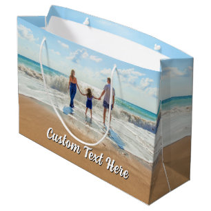 Personalized Your Photo Gift Bag with Custom Text