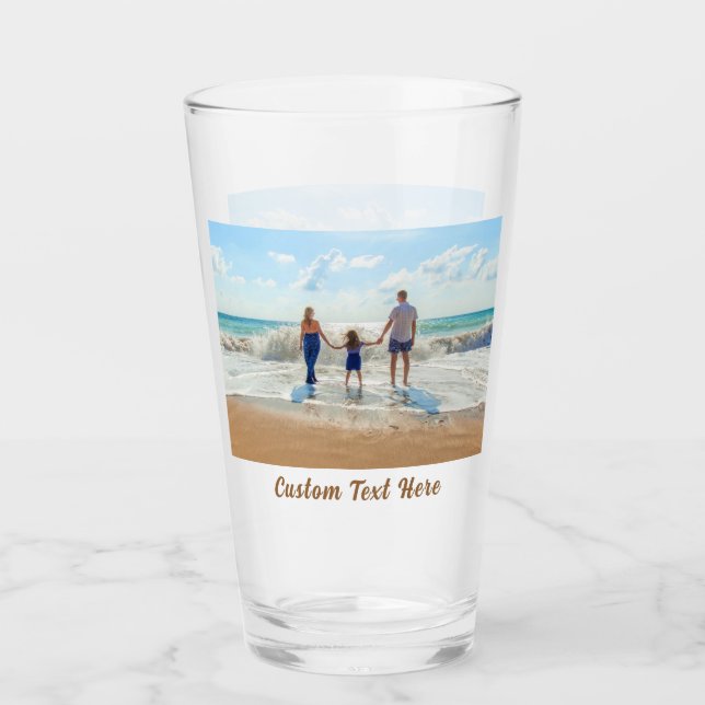 Personalized Your Photo Glass with Custom Text (Front)