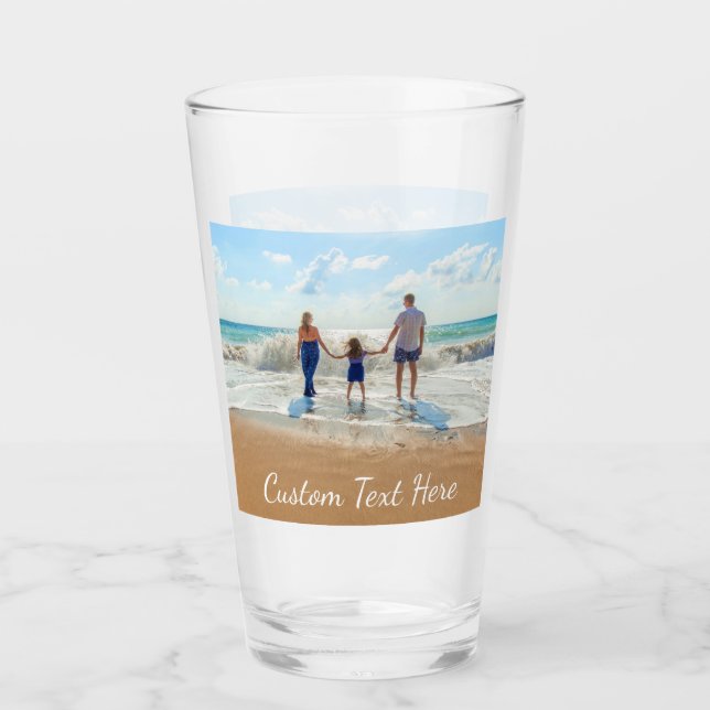 Personalized Your Photo Glass with Custom Text (Front)