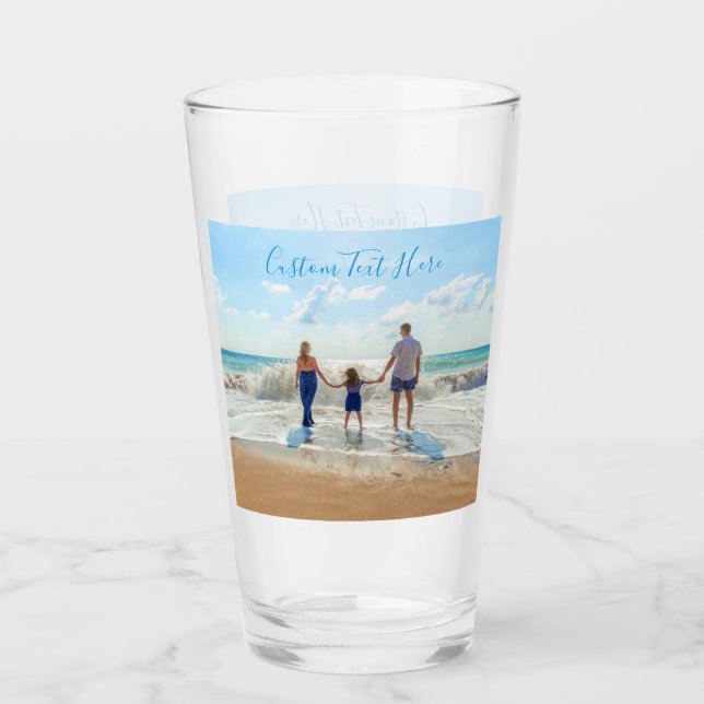 Personalized Your Photo Glass with Custom Text (Front)