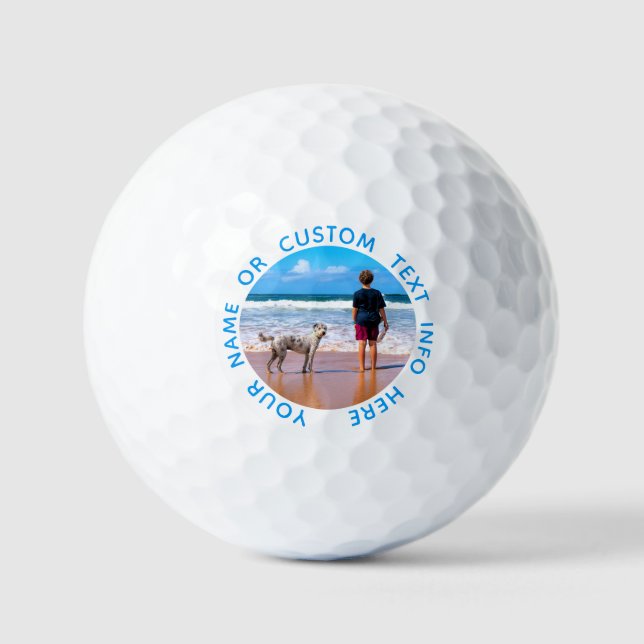 Personalized Your Photo Golf Balls and Custom Text (Front)