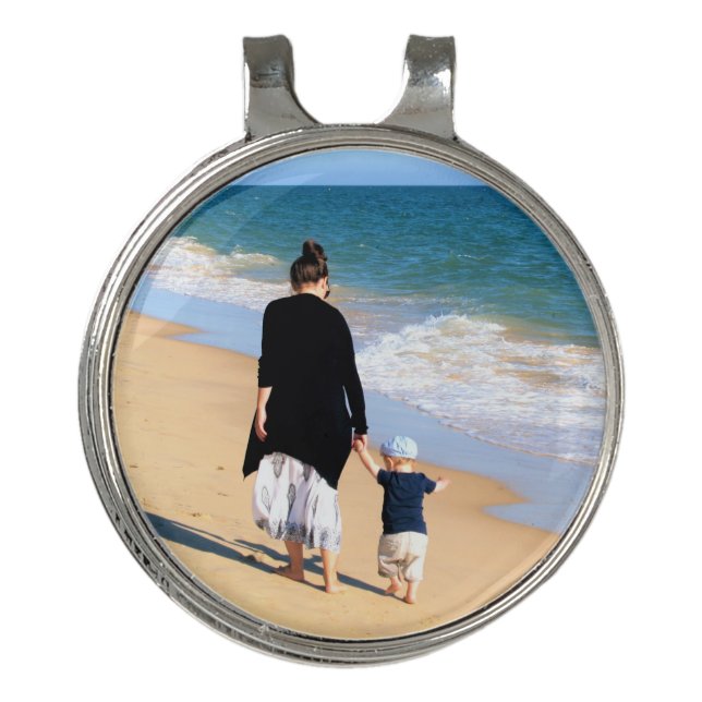 Personalized Your Photo Golf Hat Clip Ball Marker (Front)