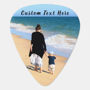 Personalized Your Photo Guitar Pick Custom Text
