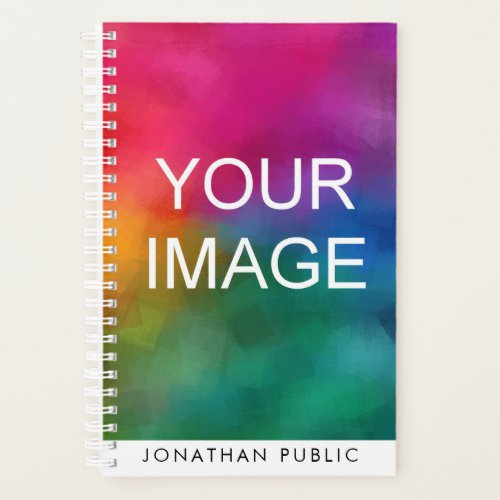 Personalized Your Photo Image Logo Design Name Planner